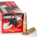 500  Rounds of 5.7x28 mm Ammo by Federal - 40gr FMJ