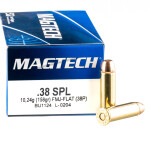 50 Rounds of .38 Special Ammo by Magtech - 158gr FMJ FN